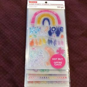 🌟 Free with Bundle 🌟 Craft Smart - 103pc Clear Stamps Let’s Celebrate